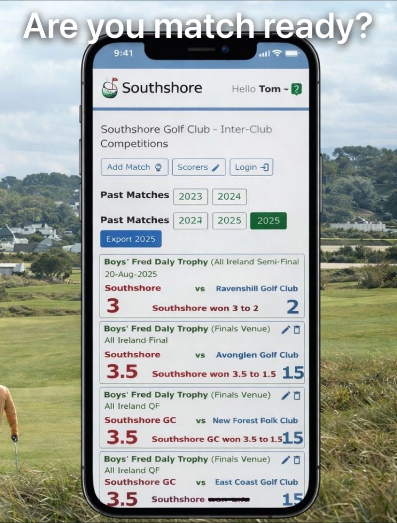 Match Tracking App